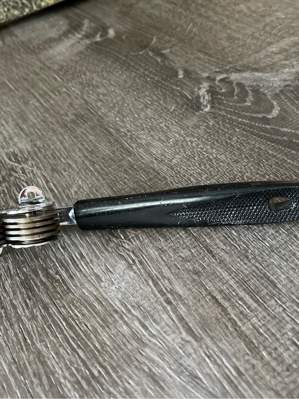 EKCO Vintage knife sharpener Black with chromium.